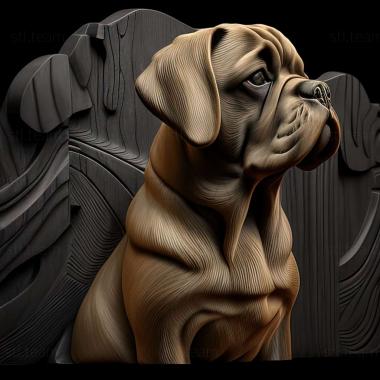 3D model Moody dog breed dog (STL)